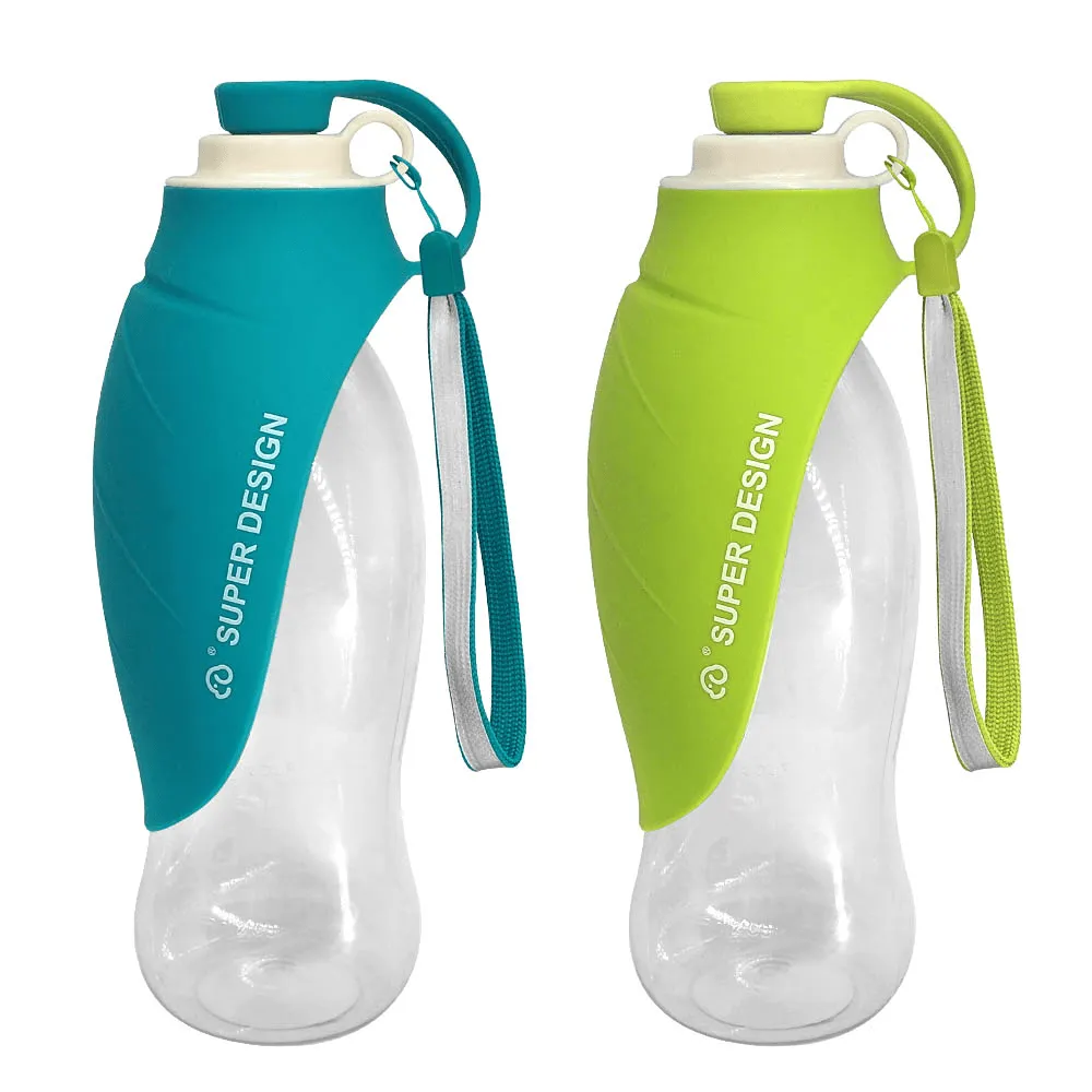 650Ml Sport Portable Leaf Pet Dog Water Bottle Expandable Silicone Travel Dog Bottles Bowl for Puppy Cat