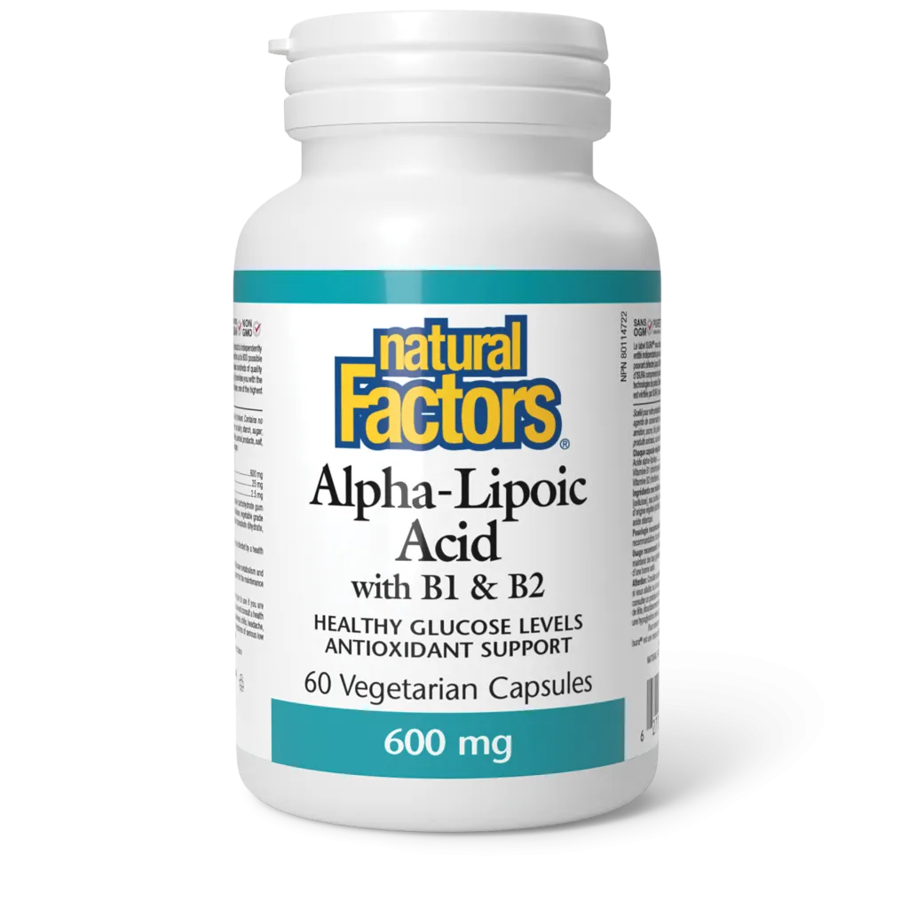 Alpha-Lipoic Acid with B1 & B2 600 mg Capsules