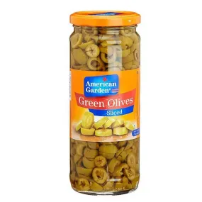 AMERICAN GARDEN GREEN OLIVES STUFFED 450G