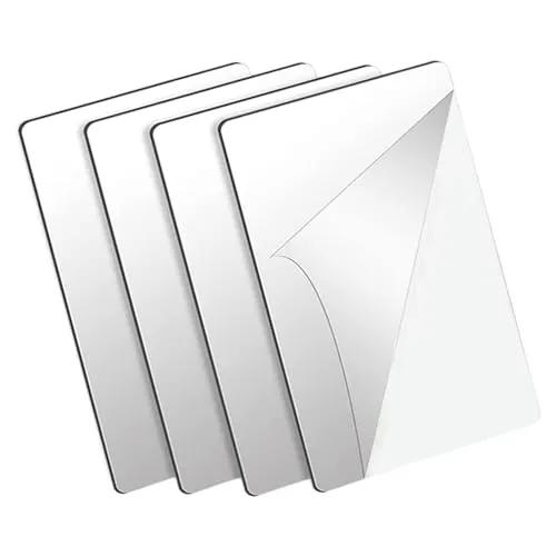 ATORSE® 4X Mirror Sticker Removable Easy to Use Mirror Tiles for Gym Door Wall Decor