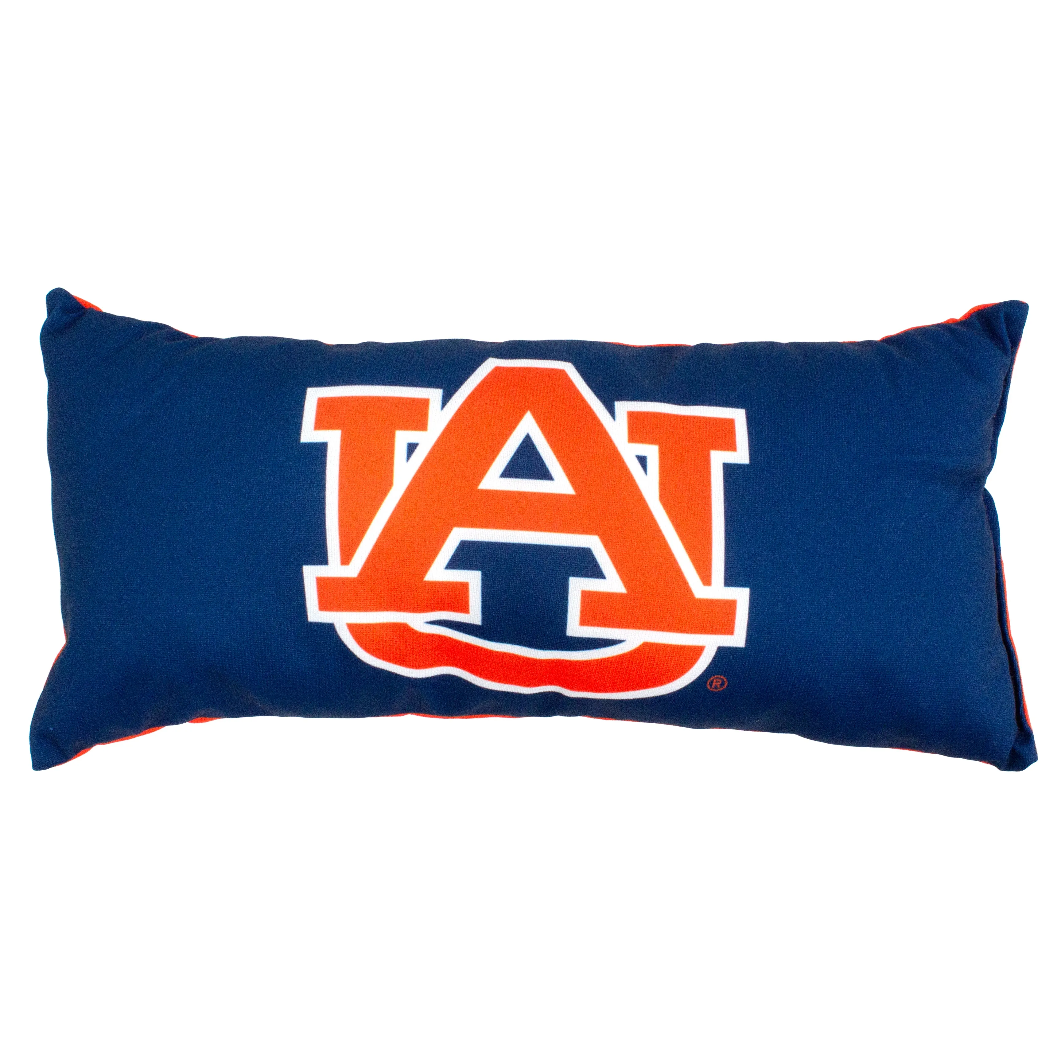 Auburn Tigers 2 Sided Bolster Travel Pillow, 16" x 8", Made in the USA