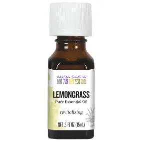 Aura Cacia Lemongrass Pure Essential Oil 0.5oz