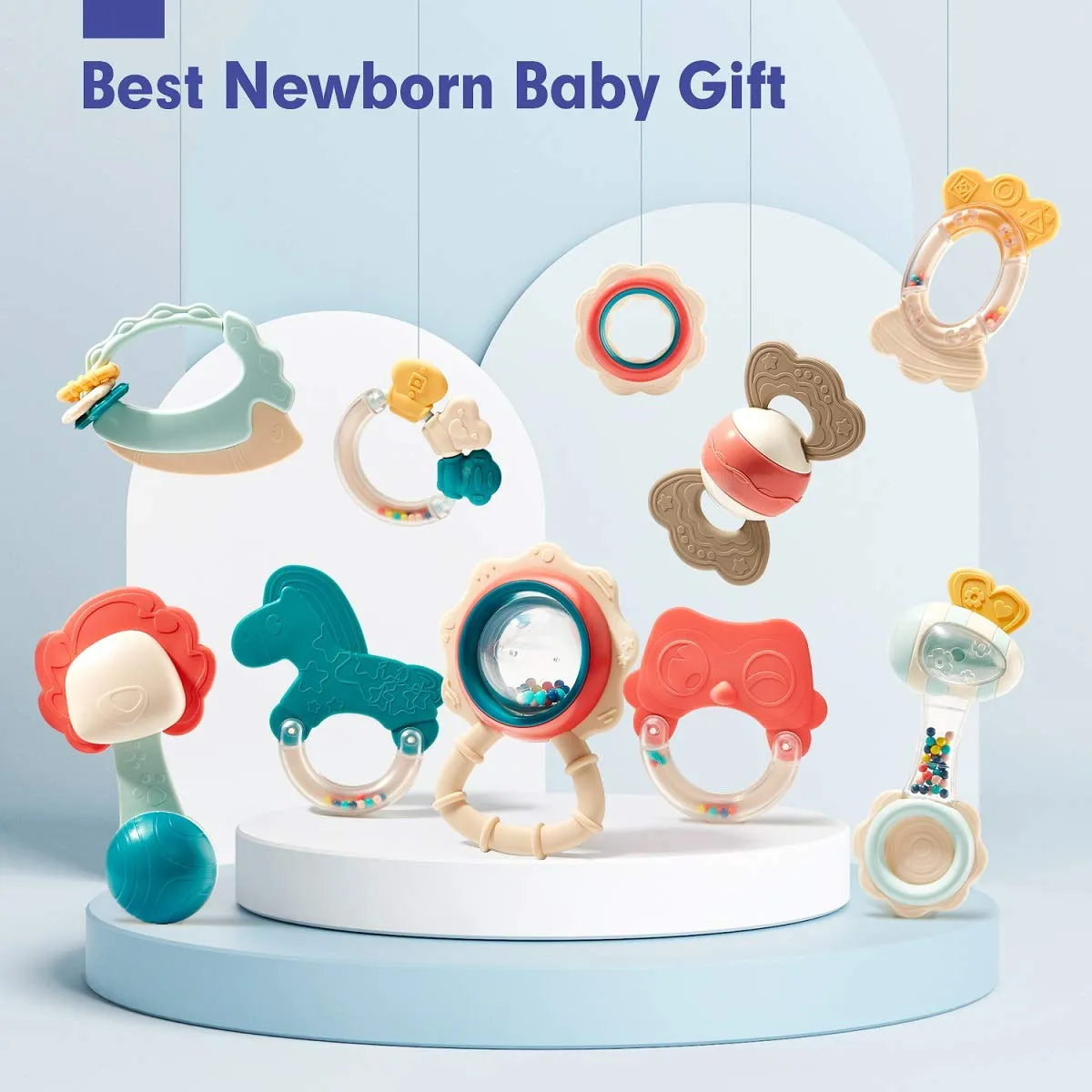 Baby Rattle Teething Toys with Box