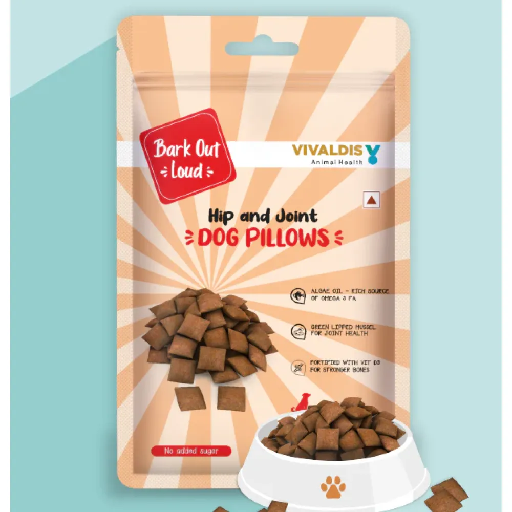 Bark Out Loud by Vivaldis Pillows for Hip & Joint Dog Treats (Limited Shelf Life)