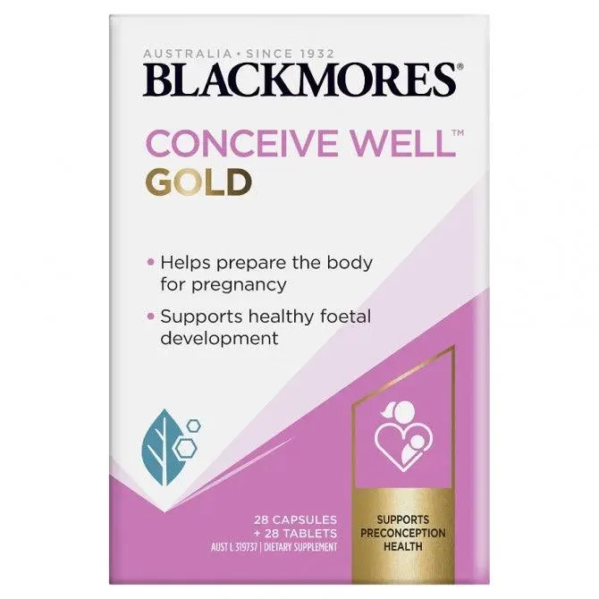 Blackmores Conceive Well Gold 28 Tablets   28 Capsules