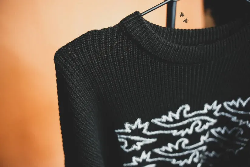 Boot Stitch Embroidered Sweater