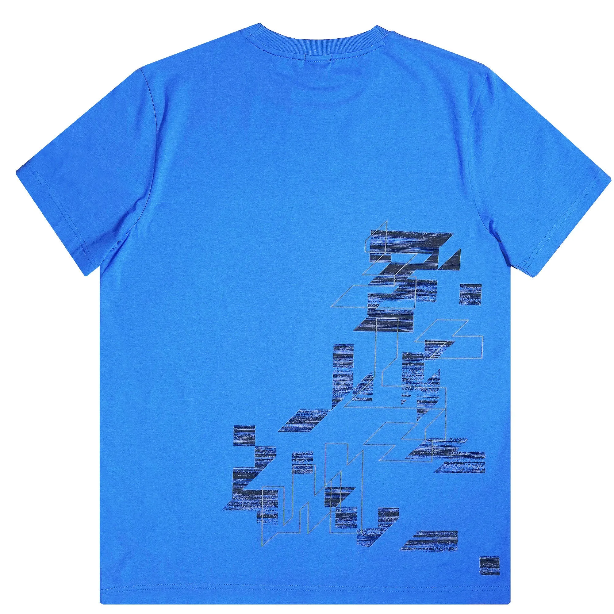 Boss Stretch Cotton Reflective Effect T-Shirt - Blue