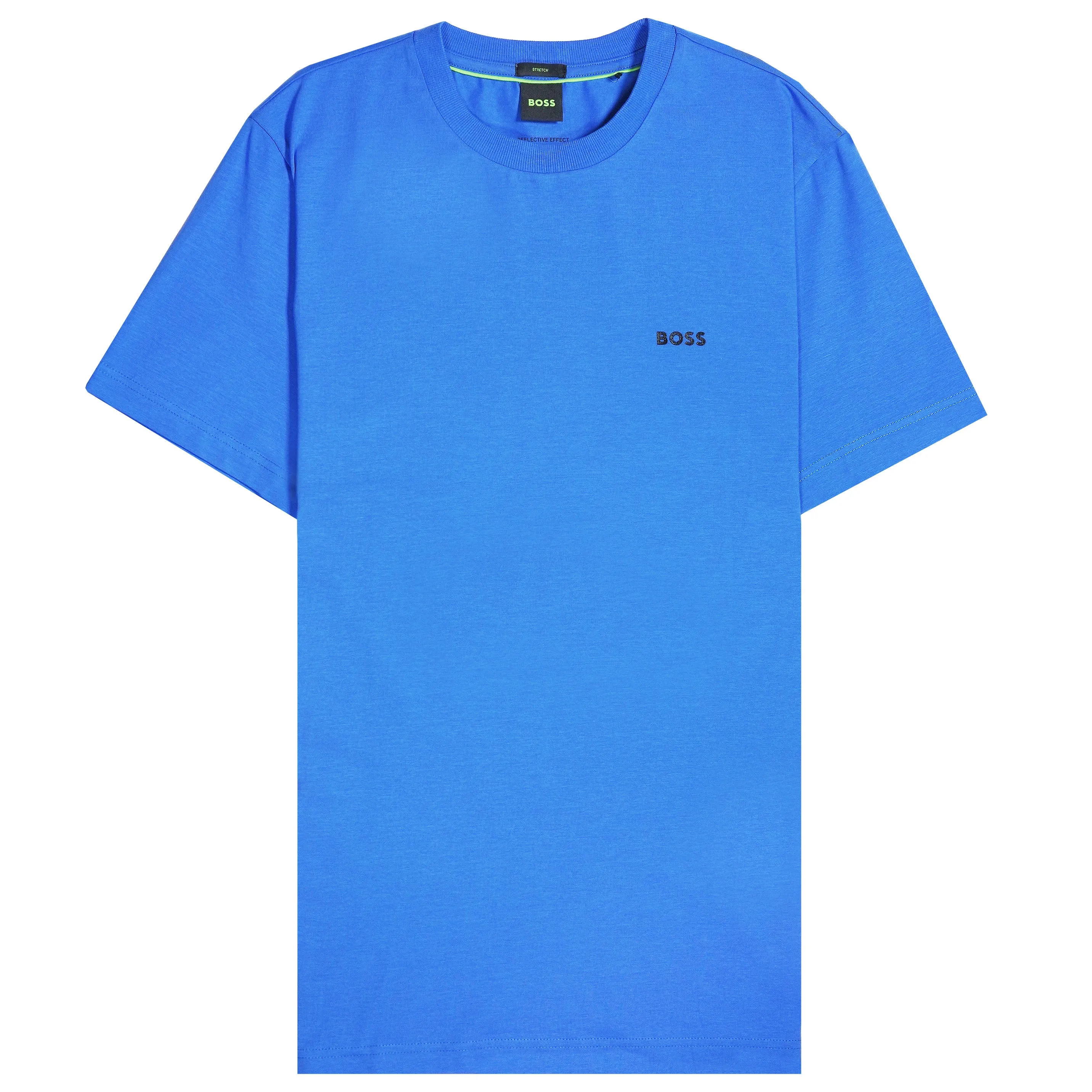 Boss Stretch Cotton Reflective Effect T-Shirt - Blue