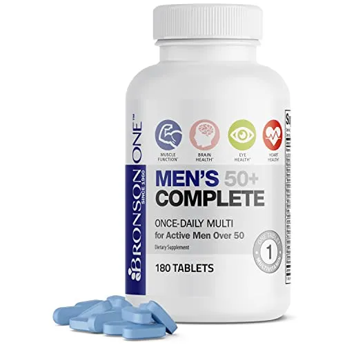 Bronson ONE Daily Mens 50  Complete Multivitamin Multimineral, 180 Tablets