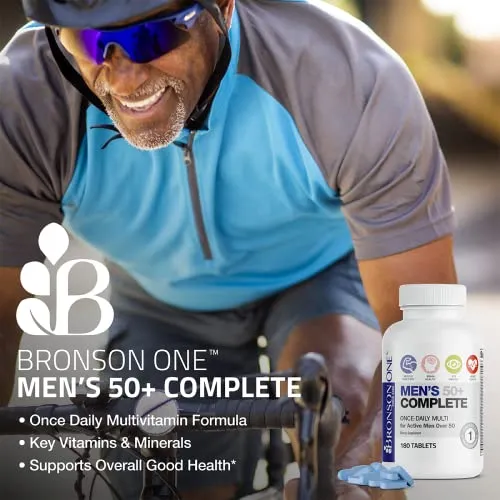 Bronson ONE Daily Mens 50  Complete Multivitamin Multimineral, 180 Tablets