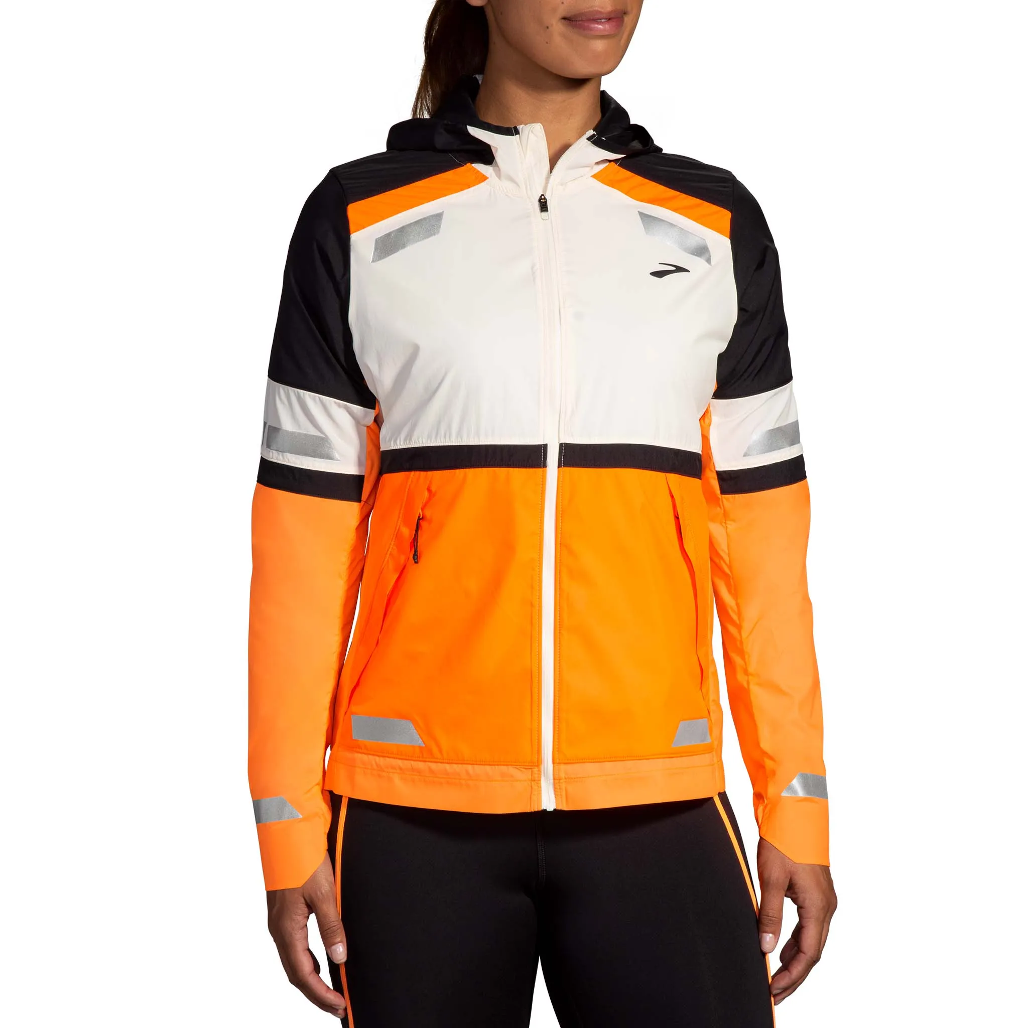 Brooks | Women's Run Visible Jacket 2.0 - Ecru