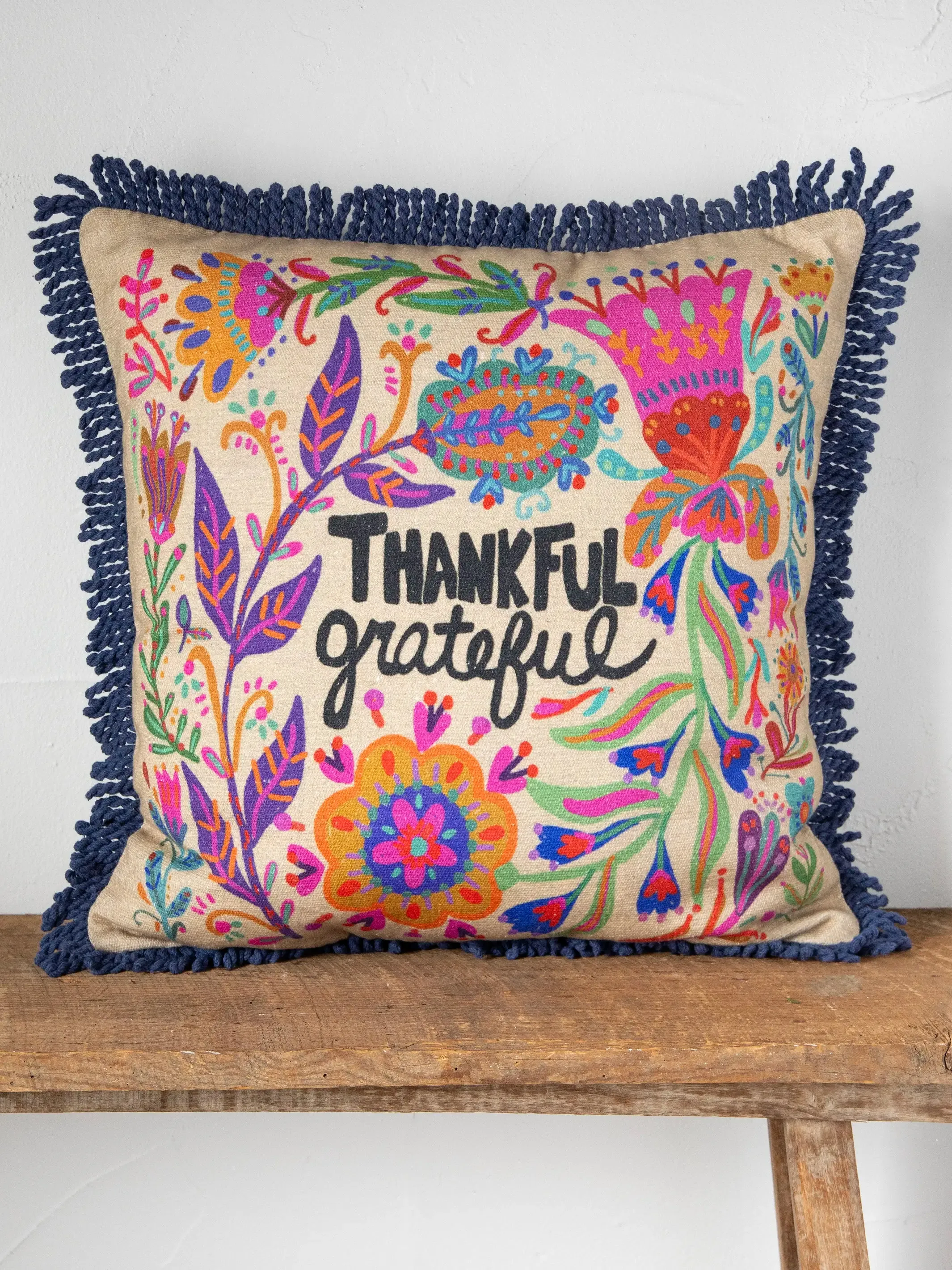 Bungalow Pillow - Thankful Grateful