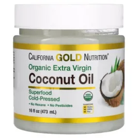 California Gold Nutrition Extra Virgin Coconut Oil, 473 ml