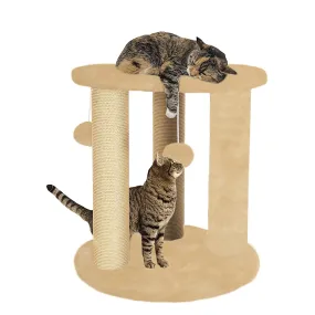 Callas Rio and Me Round Tree Condo with Sisal Scratching Posts for Kittens & Cats