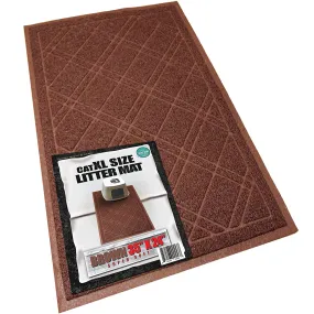 Cat Litter Box Mat 42x36 Brown  Cat Litter Trapping Mat, Mesh Mat Catches Litter