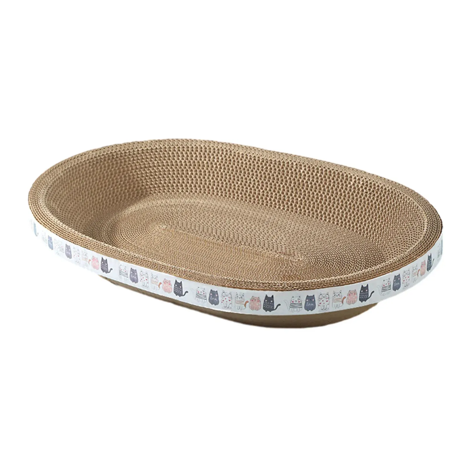 Cat Scratch Bowl Toy - Durable Corrugated Cardboard Scratcher