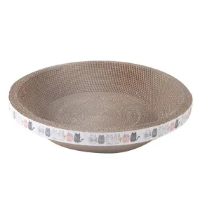 Cat Scratch Bowl Toy - Durable Corrugated Cardboard Scratcher