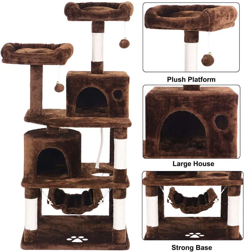 Cat Tree House Scratching Post Tree Play House