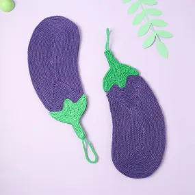 Cauli Eggplant Cat Scratching Pad | Durable & Attractive Scratcher