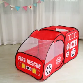 Children's Play Fire Truck Tent