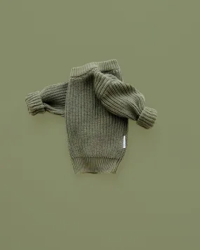 Chunky Knit Sweater | Green