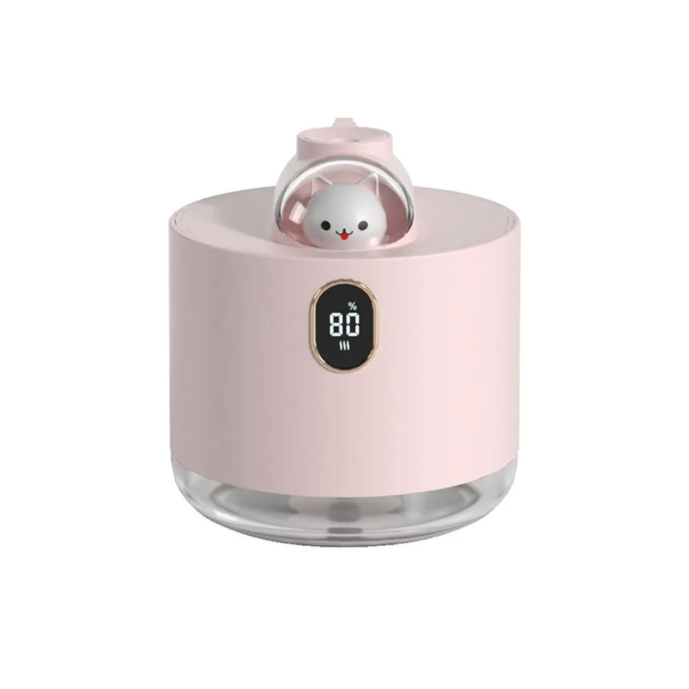 Cute Bear Wireless Air Humidifier USB Aromatherapy Diffuser With LED Lamp 500ML Portable Ultrasonic Mist Maker Water Car Fogger