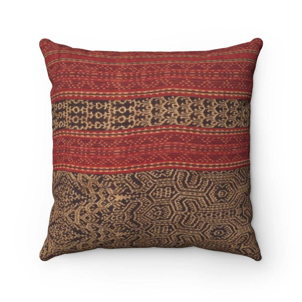 Dayak Tribe (Borneo) Ikat -Inspired Tribal Pillows | Throw Pillows