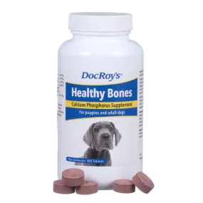 Doc Roy's Healthy Bones - Supplement for Dogs & Cats, 100 ct