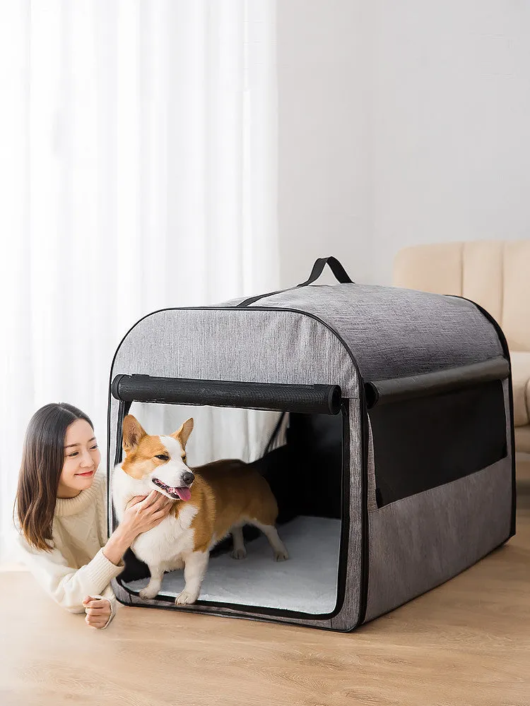 Dog Cage House Car Pet Supplies Washable Pet Kennel Cylinder - Portable Pet House