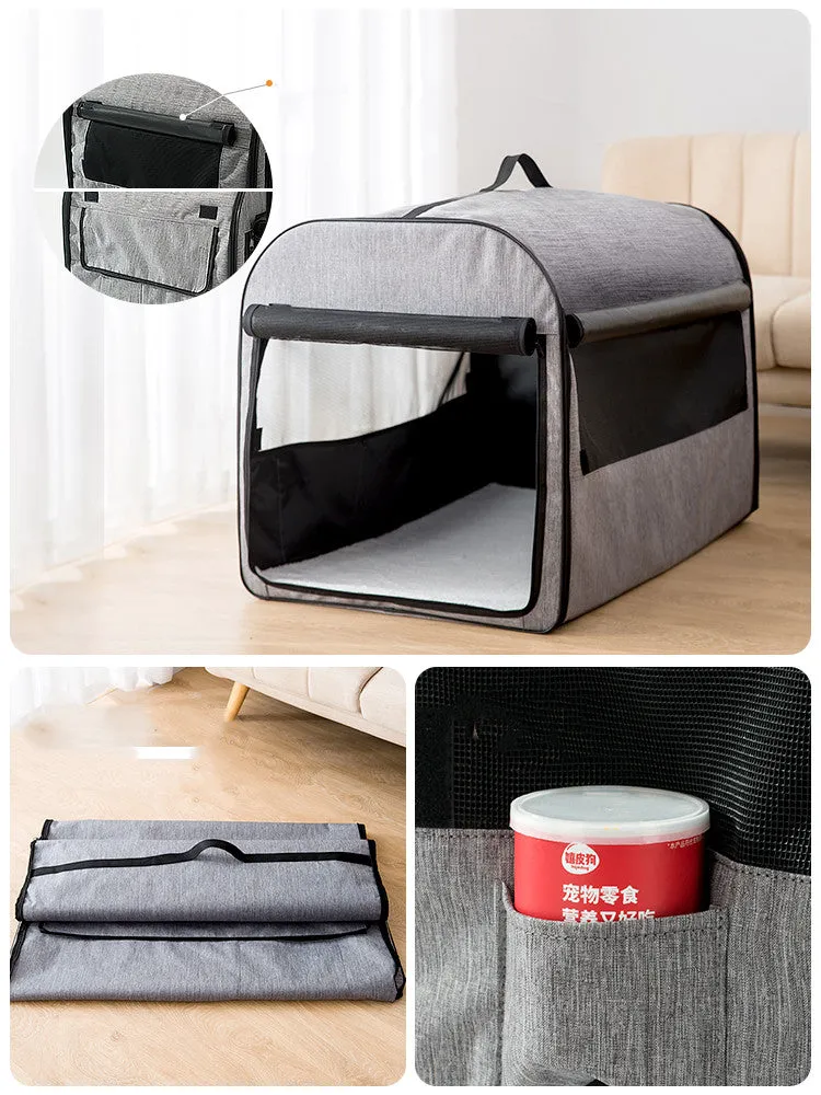 Dog Cage House Car Pet Supplies Washable Pet Kennel Cylinder - Portable Pet House