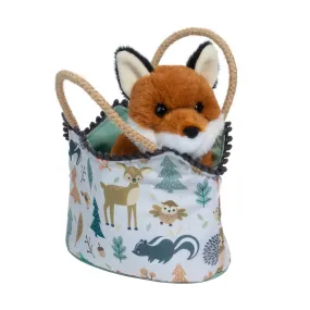 Douglas Sassy Pet Sak Magical Forest with Sitting Fox 6.5"