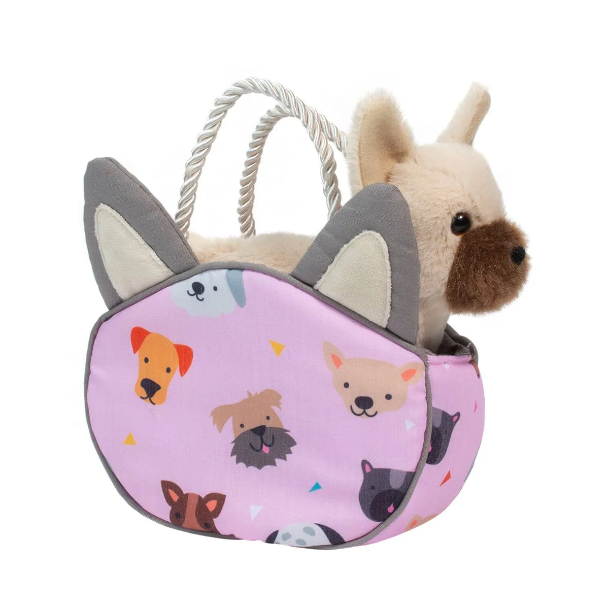 Douglas Sassy Pet Sak Puppy Pawty with French Bulldog 6.5"