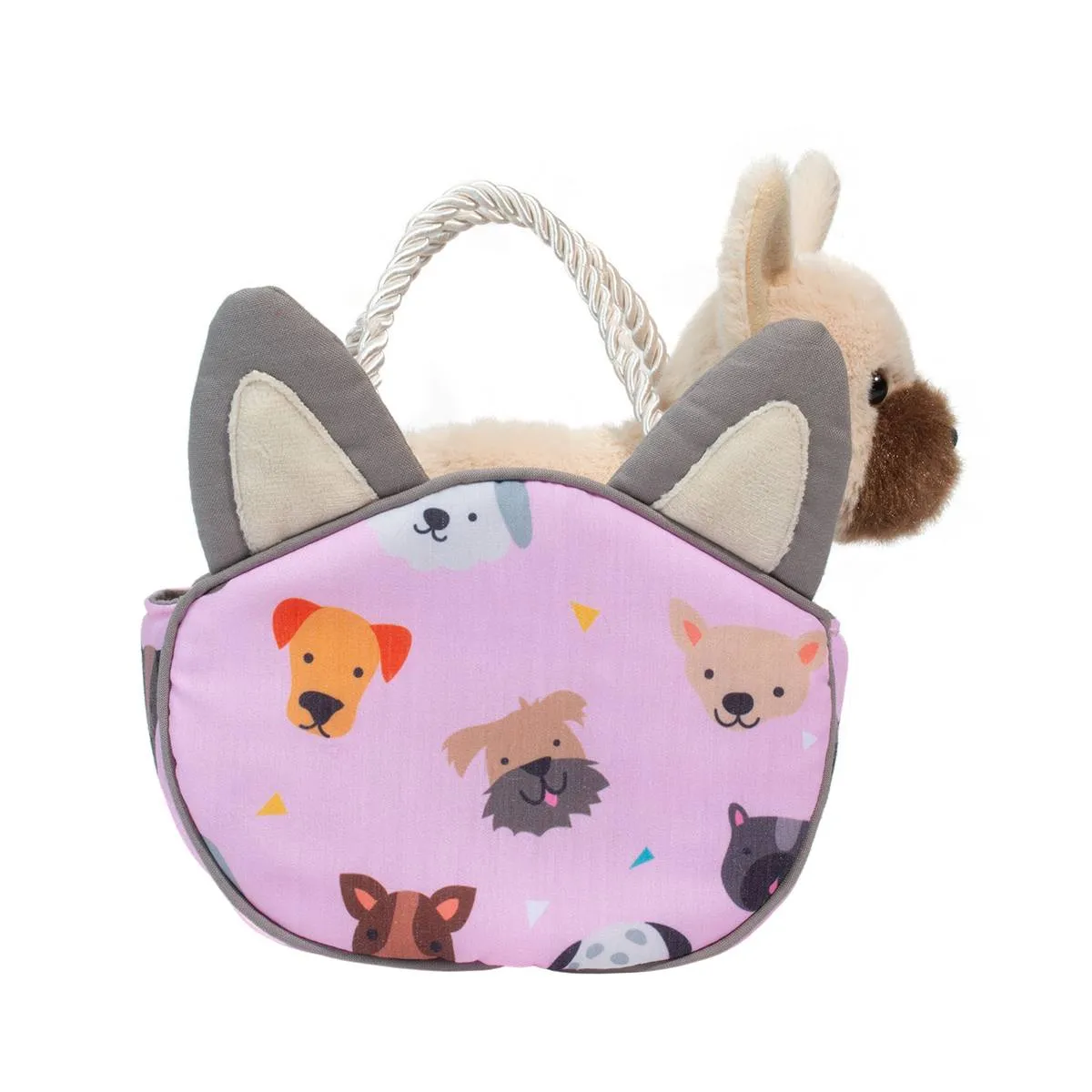 Douglas Sassy Pet Sak Puppy Pawty with French Bulldog 6.5"