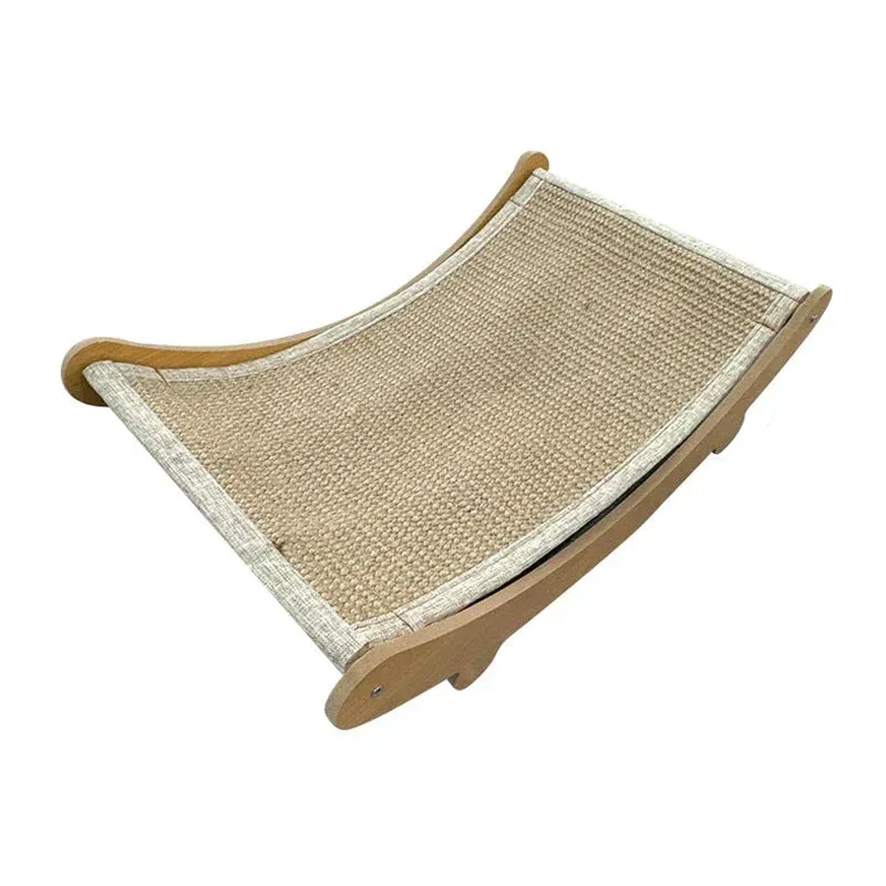 Durable Wooden Cat Scratcher with Sisal Surface