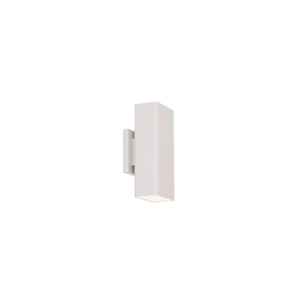 Edgey 10 in. LED Outdoor Wall Sconce 3000K White Finish