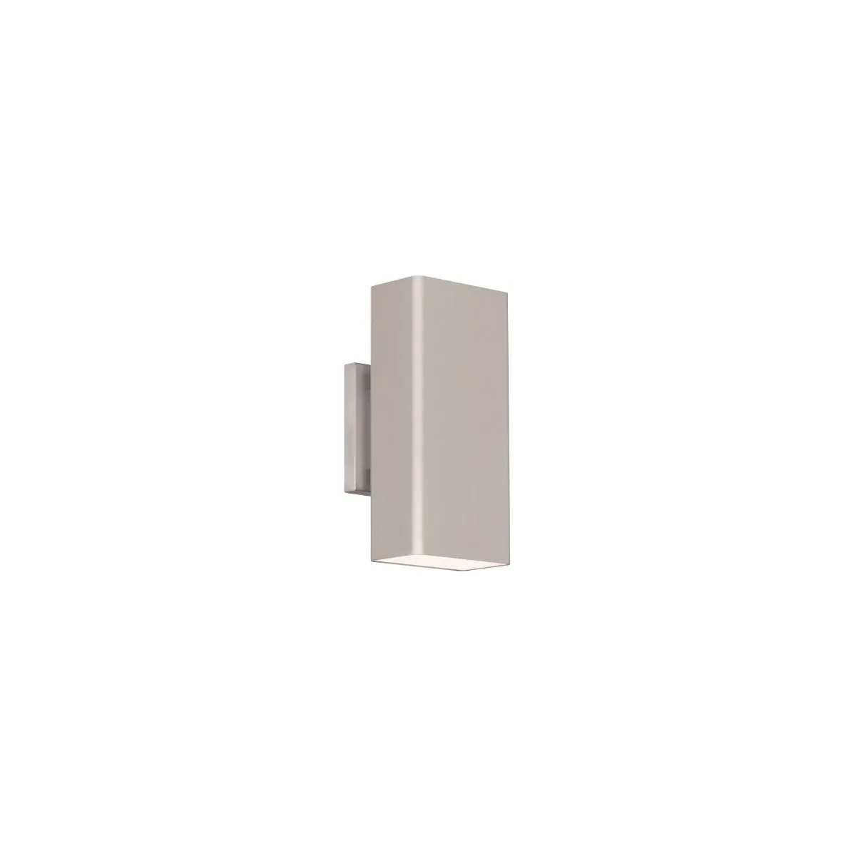 Edgey 10 in. LED Outdoor Wall Sconce 4000K Aluminum Finish