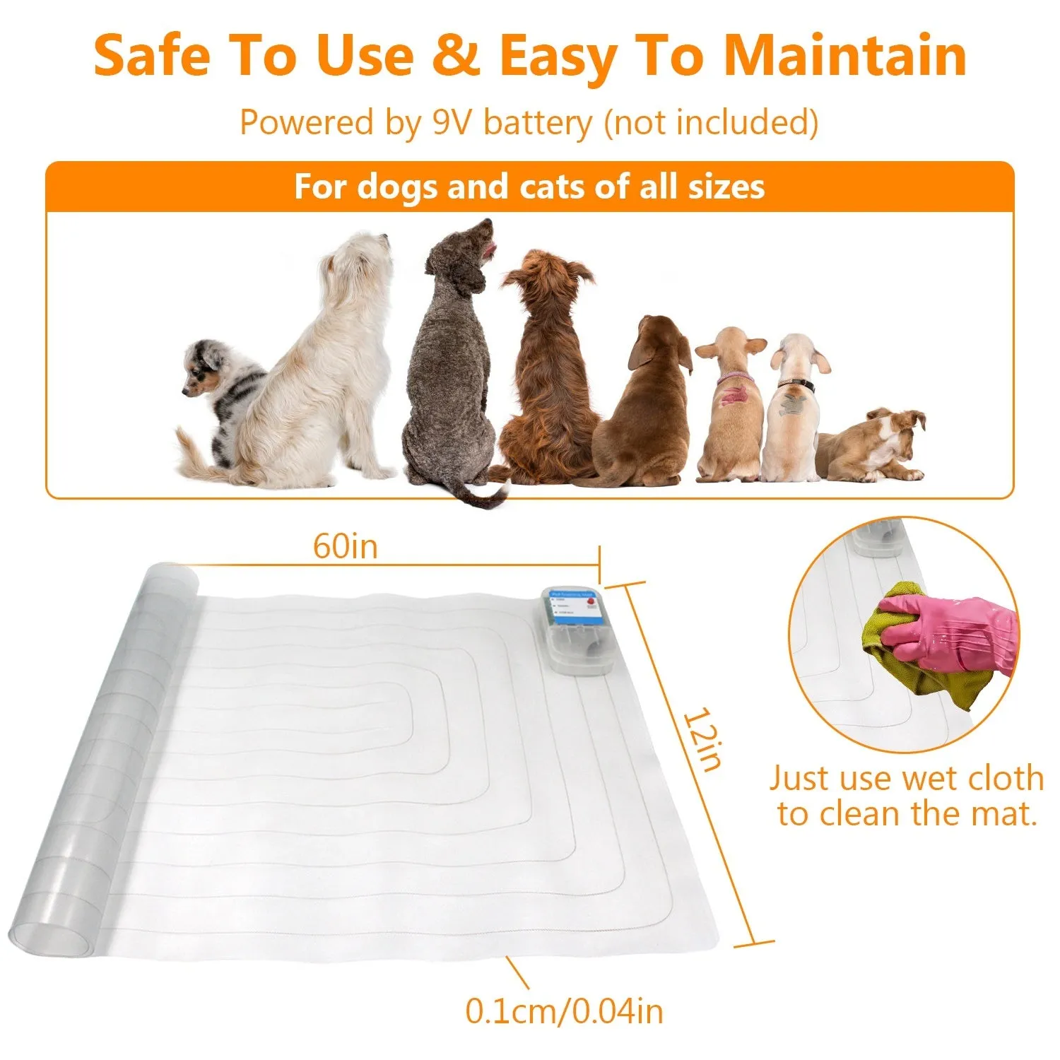 Electronic Pet Training Mat Indoor Safe Shock Training Pad