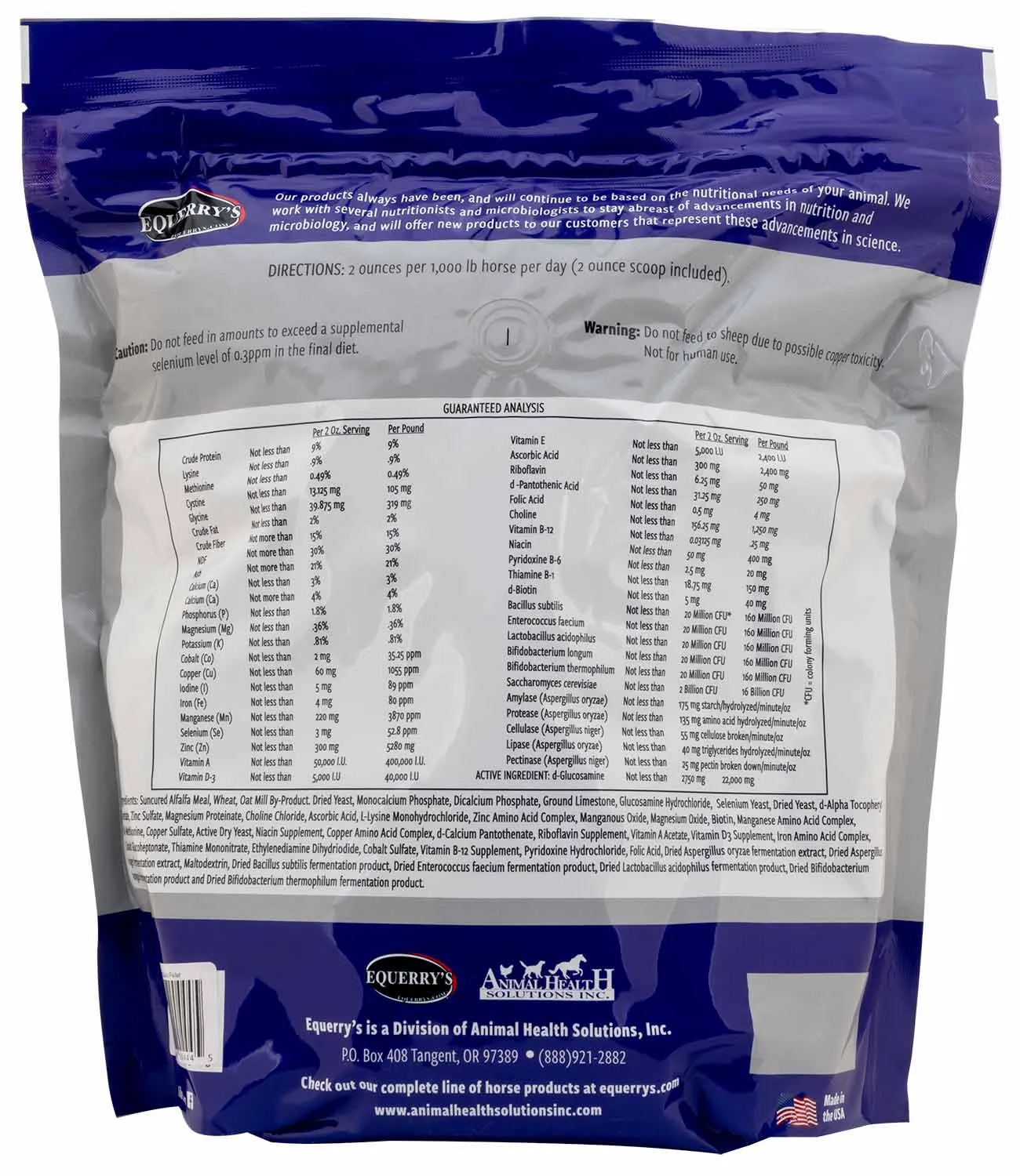 Equerry's Glucosamine Pellet