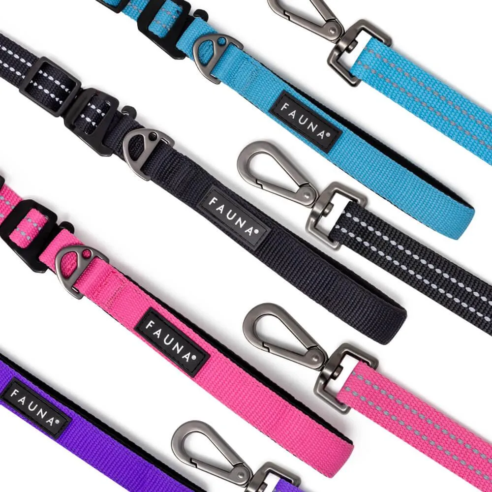 Fauna® Purple Reflective Multi-Use Dog Lead 5.6ft