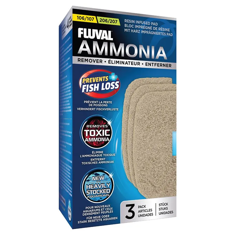 Fluval Ammonia Pads 107/207 3pk