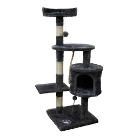 Furtastic - 110cm Cat Tree Scratching Post - Dark Grey