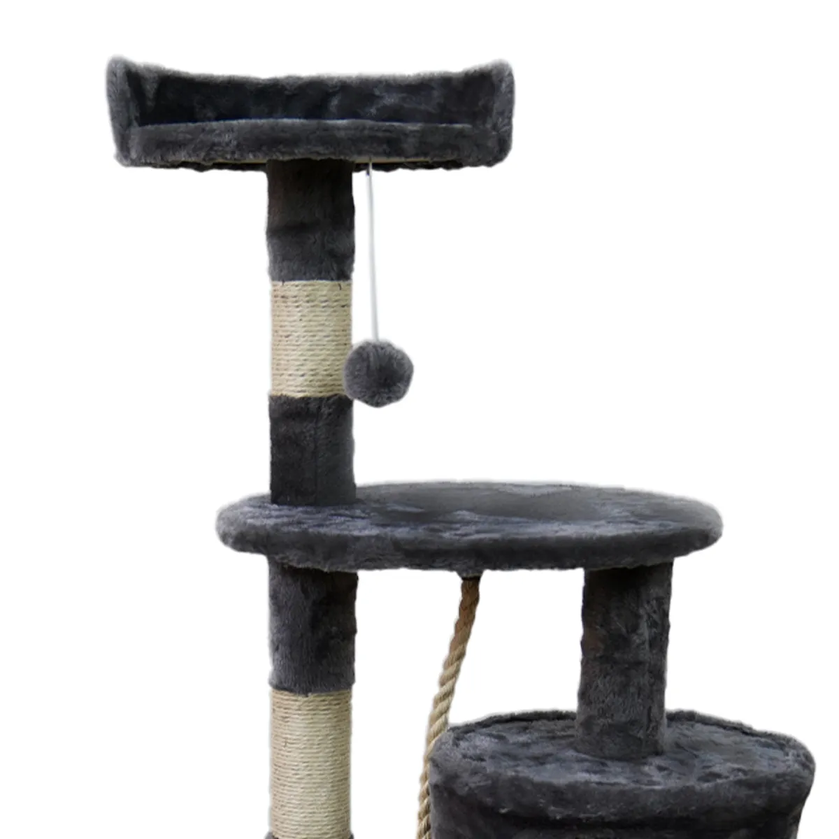 Furtastic - 110cm Cat Tree Scratching Post - Dark Grey