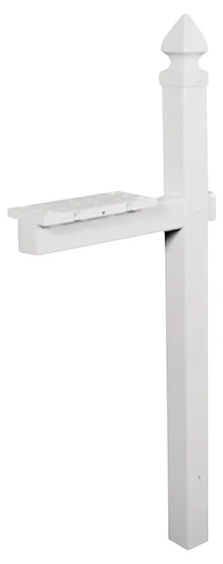 Gibraltar Mailboxes WP000W01 Mailbox Post, 22.7 in L, 6 in W, 57 in H, PVC :EA: QUANTITY: 1