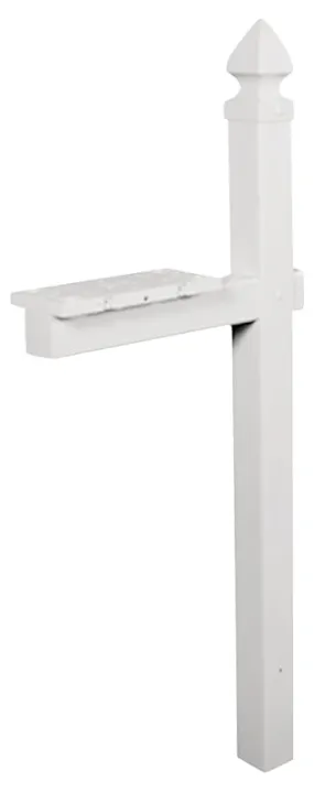 Gibraltar Mailboxes WP000W01 Mailbox Post, 22.7 in L, 6 in W, 57 in H, PVC :EA: QUANTITY: 1