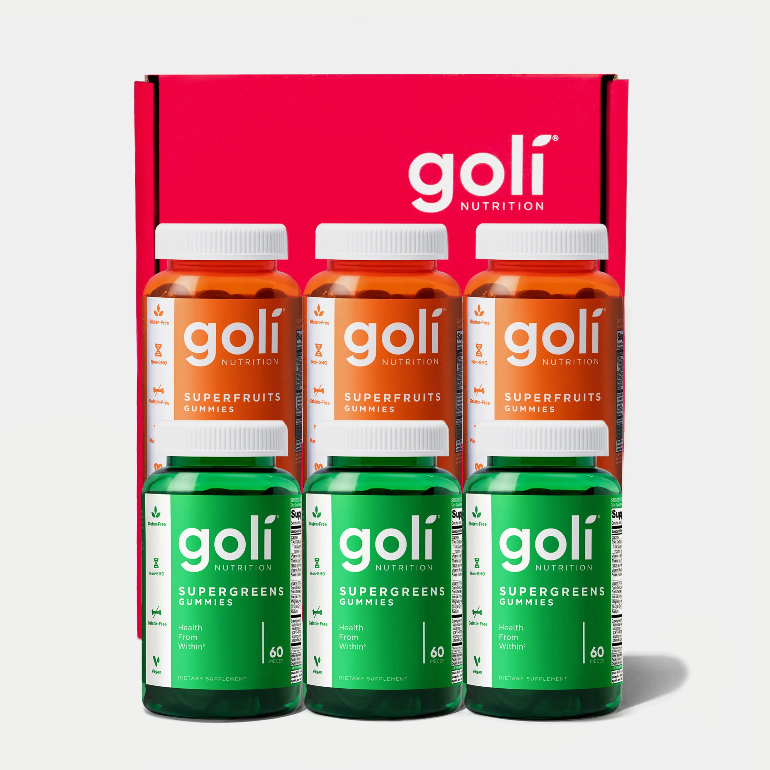 Goli® Super Combo: 3 Superfruits & 3 Supergreens