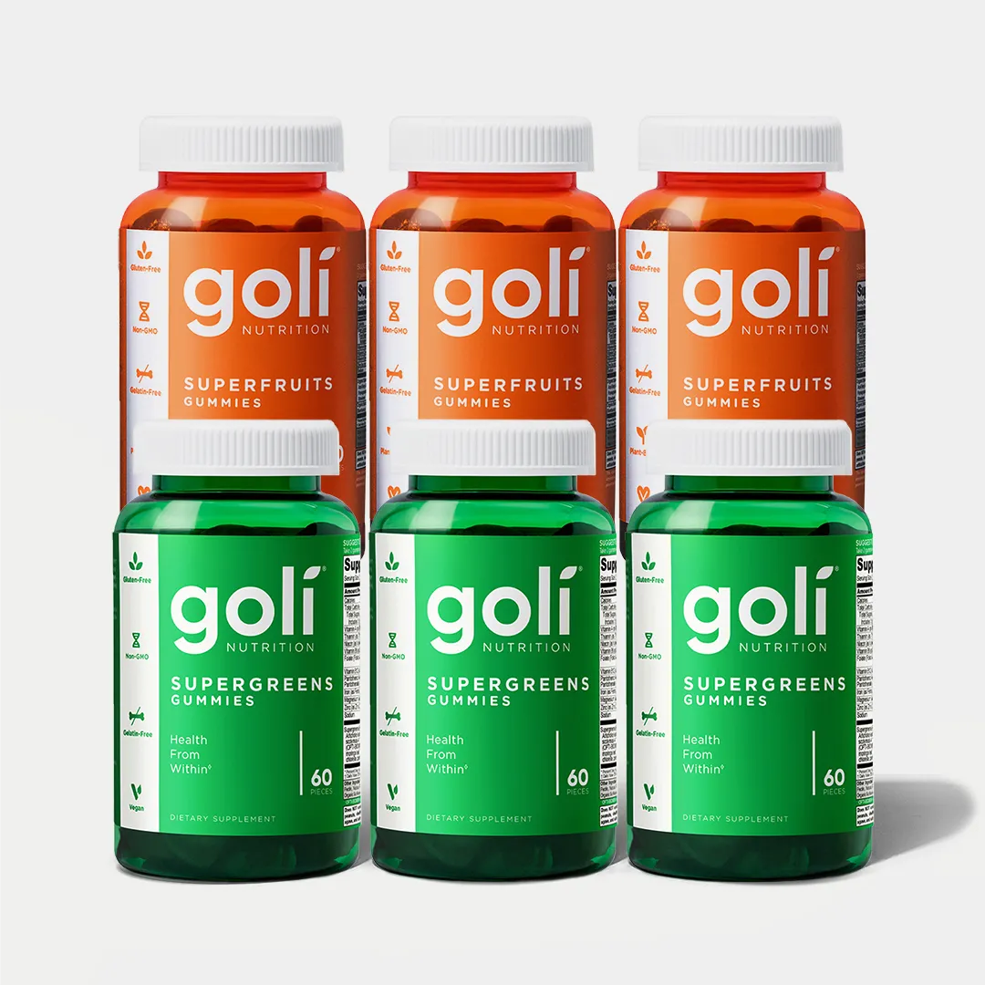 Goli® Super Combo: 3 Superfruits & 3 Supergreens