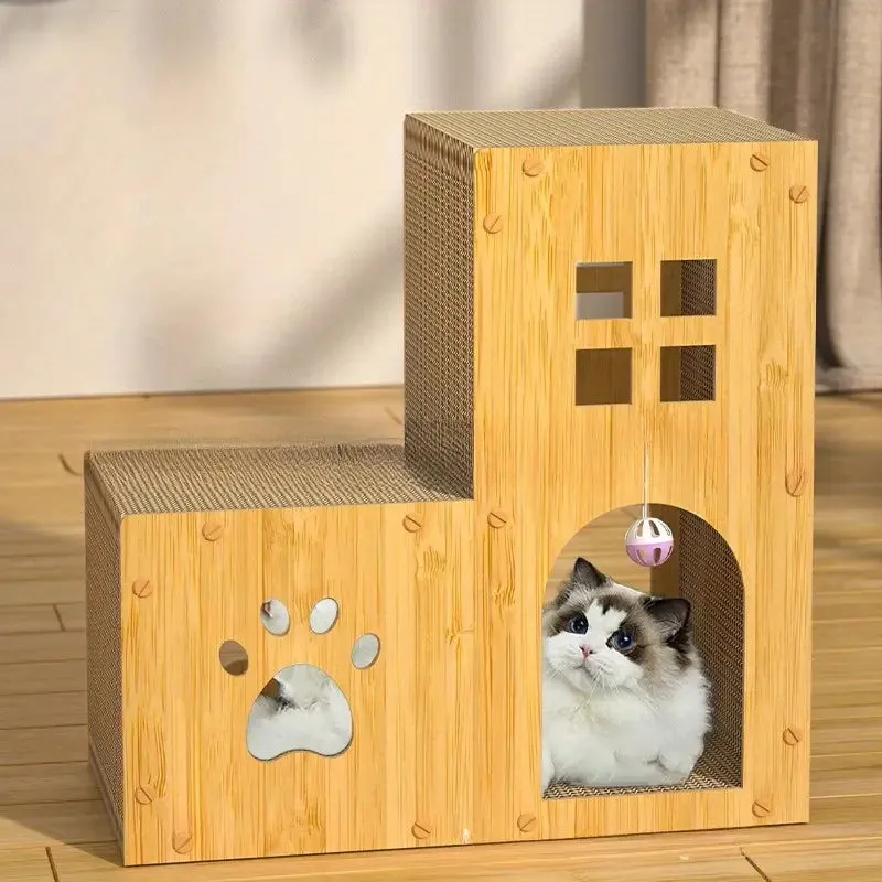 Habibi Pets Multi-Level Cat Playhouse