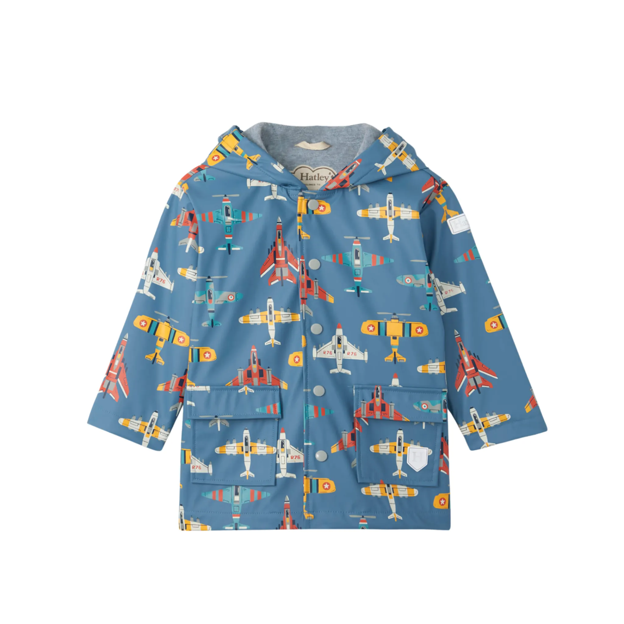 Hatley Flying Aircrafts Raincoat - Provincial Blue