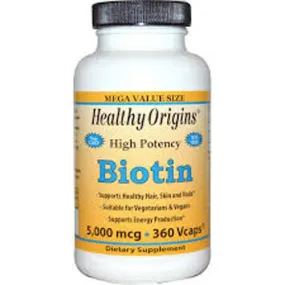 Healthy Origins Biotin - 5000 Mcg - 360 Vcaps