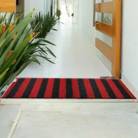 Heart Home Rubber Strips Design Door Mat for Porch/Kitchen/Bathroom/Laundry Room, 24"x36" (Red) 54HH3999.